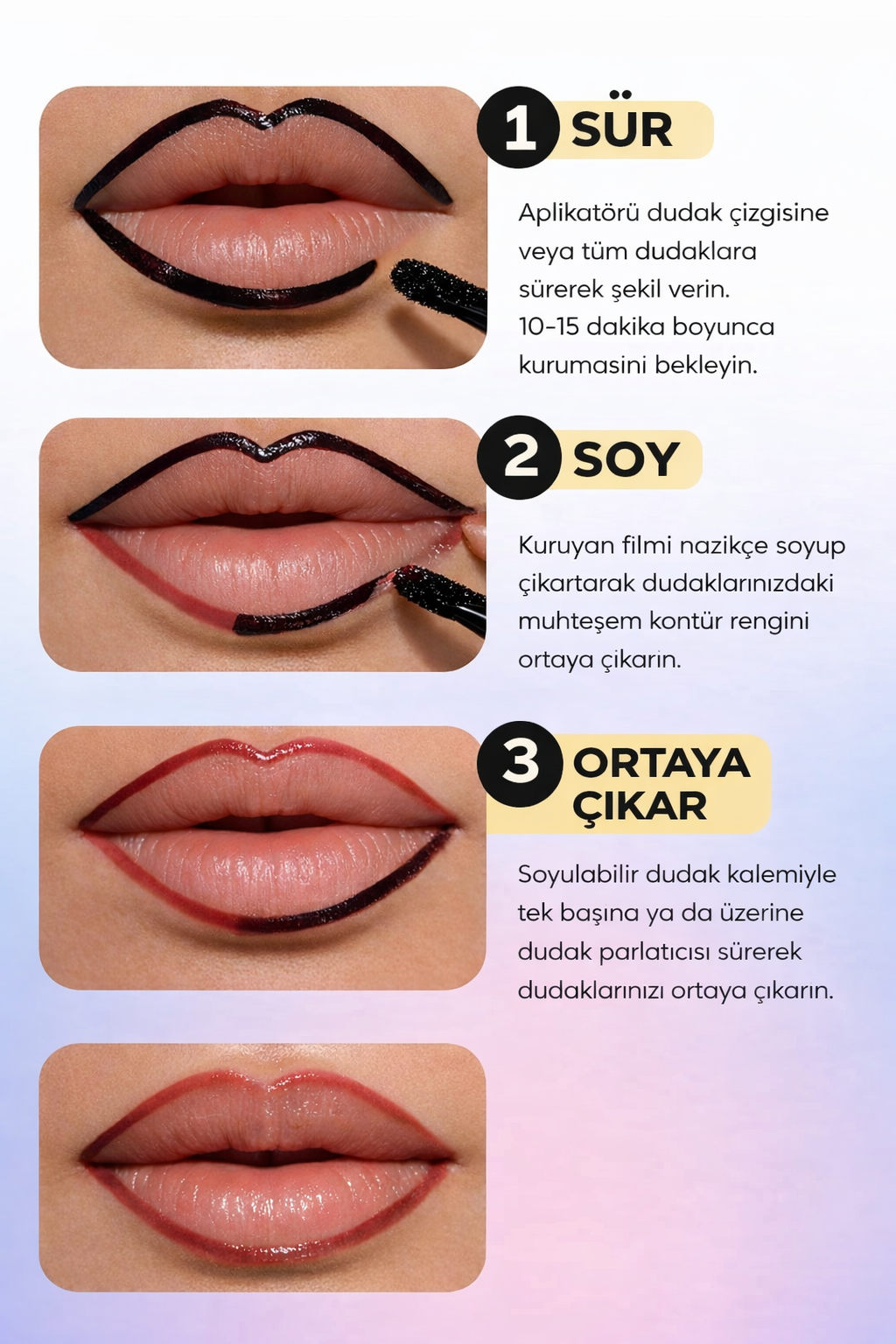 Soyulabilir Dudak Kalemi