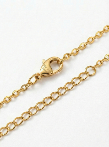 Mavi Taşlı Şelale Kolye