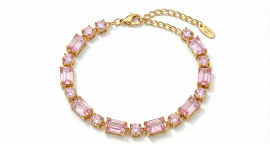 Pembe Kristal Bileklik